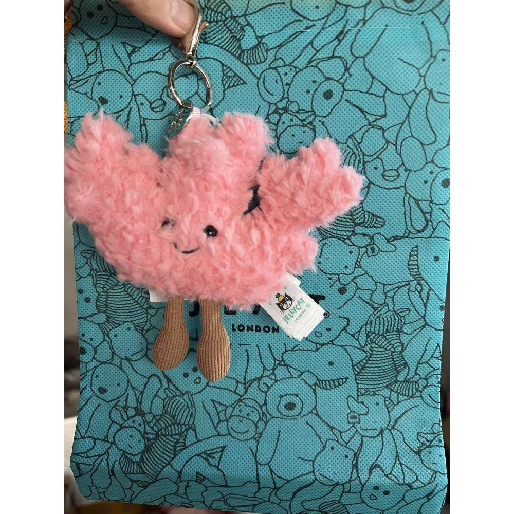 Zábavný želé plochý náhradní přívěsek croissantová koule klíčenka taška dekorativní plyšová hračka dárek