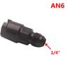 Universal Fuel Line EFI Adapter Fitting -6 AN Male To 1/4" Quick Disconnect Push Hardline