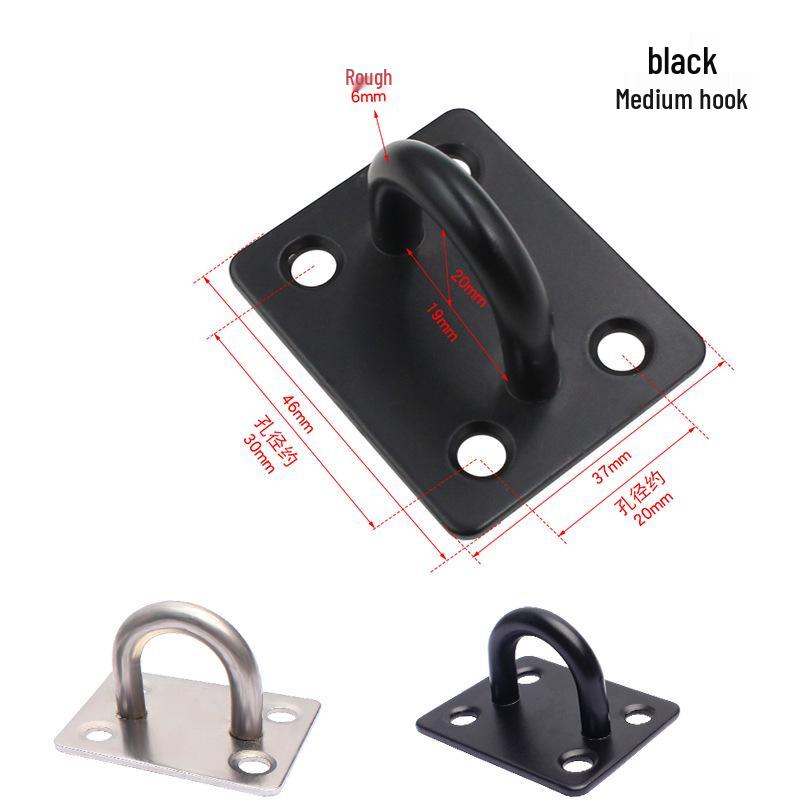 Black Stainless Steel Ceiling Mount Rotating Hook for Projector Screens