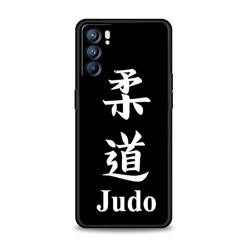 Japanese Martial Judo Phone Case For Oppo A54 A53 A52 A15 A95 A16 A78 A79 A80 A98 4G Find X5 X6 Reno10 12 13 F Pro 5G Cover
