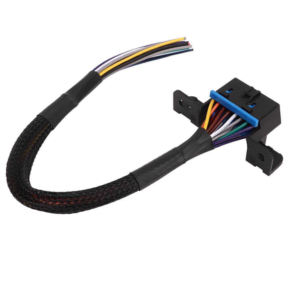 OBD2 Female to Open Cable 16PIN Durable Rugged Wear Resistant Dash Port Pigtail Fixed Wire Harness