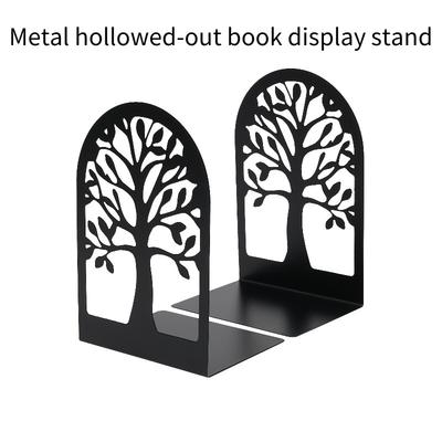 2PCS Elegant Metal Bookends, Heavy-duty Bookshelf Holder, Suitable for Desk Decoration Book Display Shelves, Suitable for Home Office Users, Students
