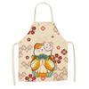 Japanese Lucky Cat Apron With Waterproof Linen Material For Kitchen Cooking And Baking