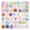 50 Creative PET Double-Sided Transparent Stickers for DIY Journaling, Notebooks, Phone Cases, and Computers - Waterproof Gift Set.