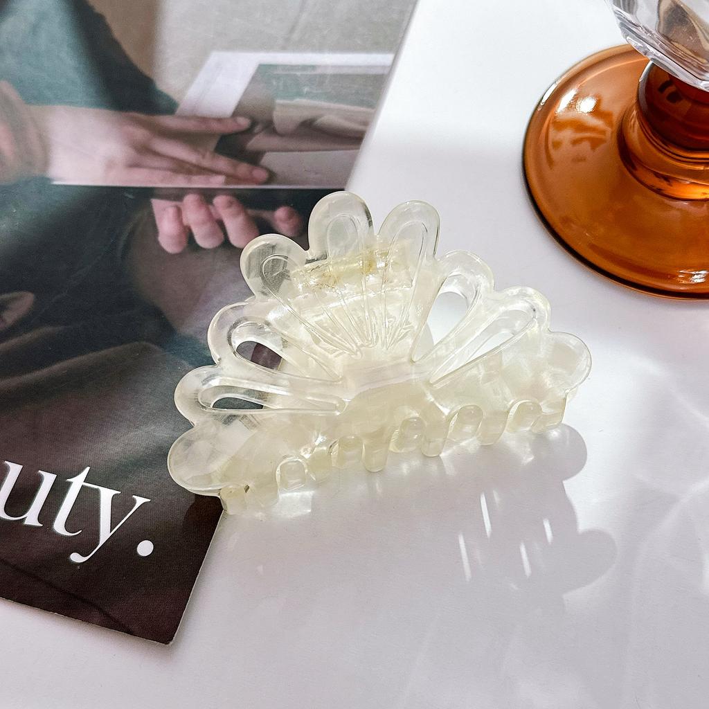 Resin Beautiful Acid Colorful Flower Hair Claw For Glamorous Updos And Elegance Everyday