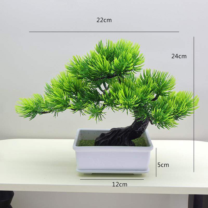 Simulated Scotch Changpai Pine Thuja Sutchuenensis Artificial Green Plant Bonsai