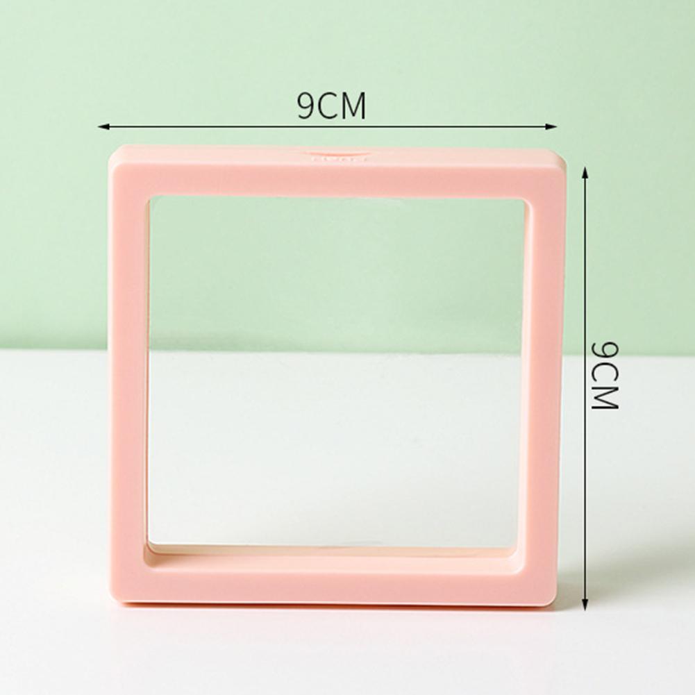 

Jewelry Storage Box Storage Box Green PE Film Pink Storage Box Transparent Waterproof Yellow Dustproof Brand New 5.5cm base розовый