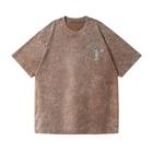 Unisex Jesus Cross Rainbow Graphic Washed T-Shirt Christian Faith Oversized Tee 4