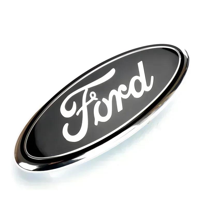 7/9 Inch Car Front Head Hood Emblem Badge Rear Trunk Stickers for Ford Explorer F150 Ranger Fiesta Mondeo Focus 3 Transit Edge