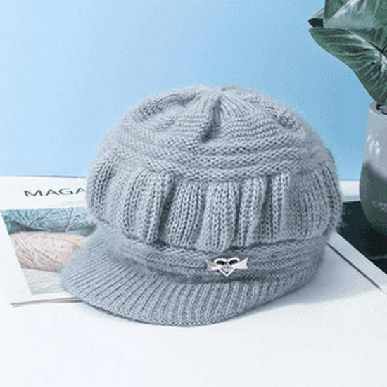 

New Fashion Thickened Knit Hat for Middle-aged & Elderly - Autumn/Winter, Ear & Cold Protection, Warmth for Seniors