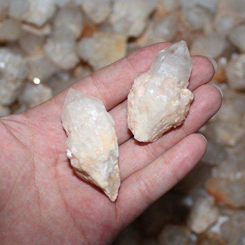 Natural Pineapple Crystal Point Cluster Wand Beautiful Quartz Mineral Healing Specimen