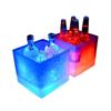 In-Stock Frosted Light-Up Ice Bucket, 3.5L Battery-Operated, Double-Layer PP for Beer, Champagne, Wine.