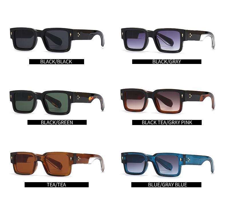 Trendy European-American Square Sunglasses for Women - Model 6035