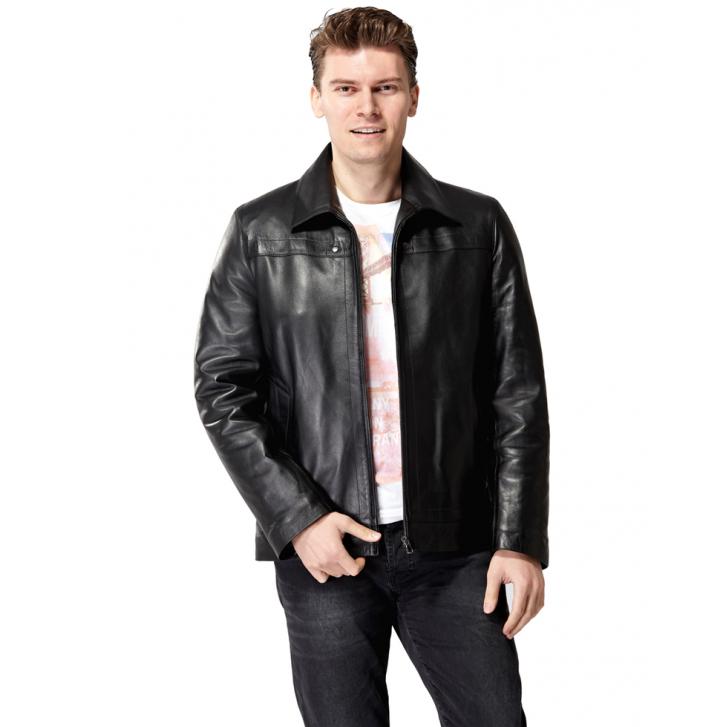 

Куртка мужская кожаная Kanex XS чёрный