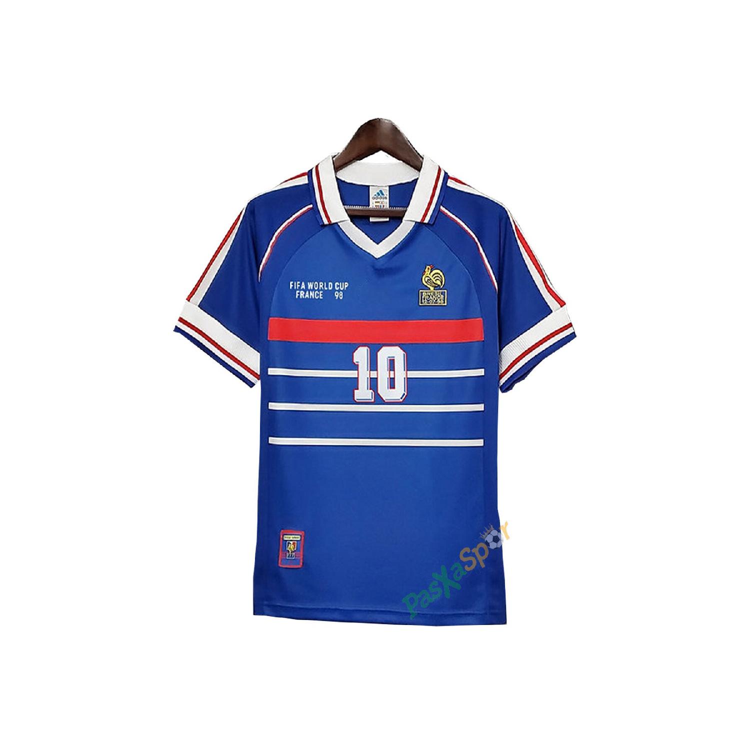 

Ностальгия Франция Финал ЧМ-1998 Зидан Ретро Профессиональный матч-джерси