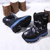 Winter Children's Fashionable Velvet Warm Casual High Top Cotton Shoes Ice Claw Snow Boots Mountain Climbing Cotton Boots 31-40