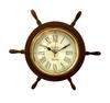 18" Wooden Ship Wheel Wall Clock/Nautical Wall Clock/Home & Office Decor Gift