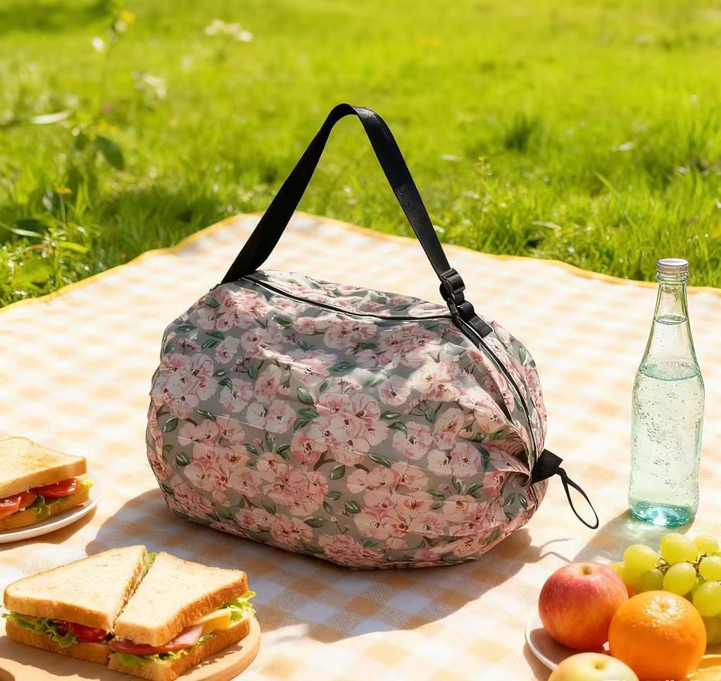 Foldable Japanese-Style Eco-Friendly Travel Shoulder Bag