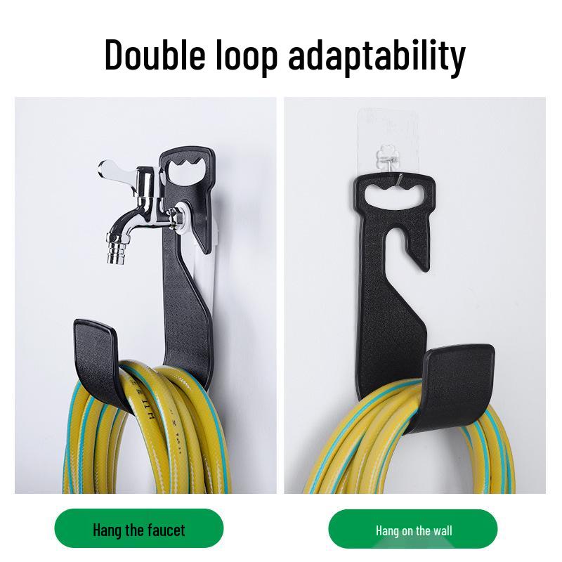 Wall-Mounted Water Hose Reel & Hanger for Car Washing and Watering
