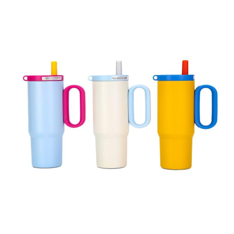 720ml Double Wall Vacuum Insulated Stainless Steel Travel Mug With Handle Car Office Outdoor Use