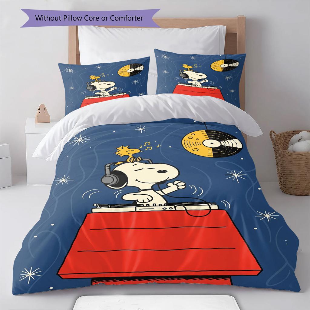 Snoopy Family Portrait Comfortable and Warm Bedding Set The Perfect Choice for Decorating Your Bedroom and Creating A Happy Home