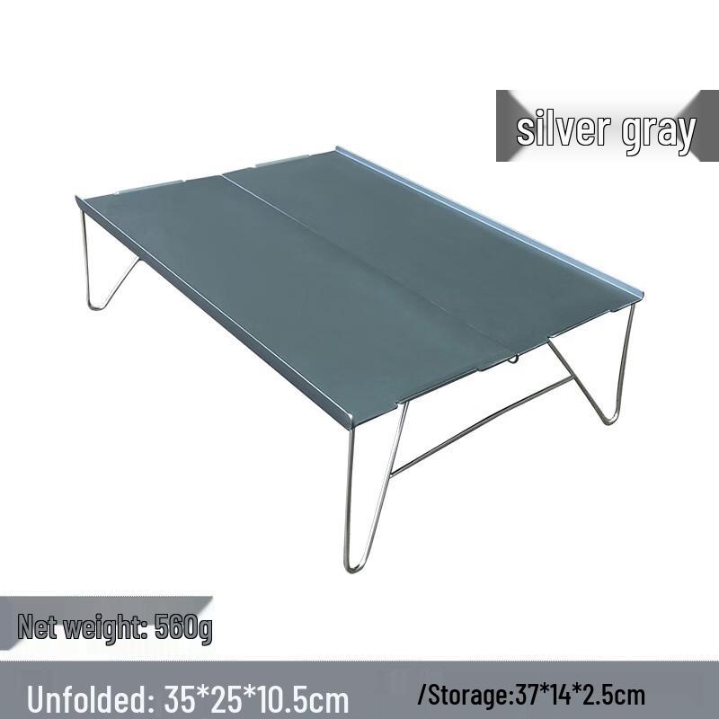 ZISIZ Portable Aluminum Folding Camping Table