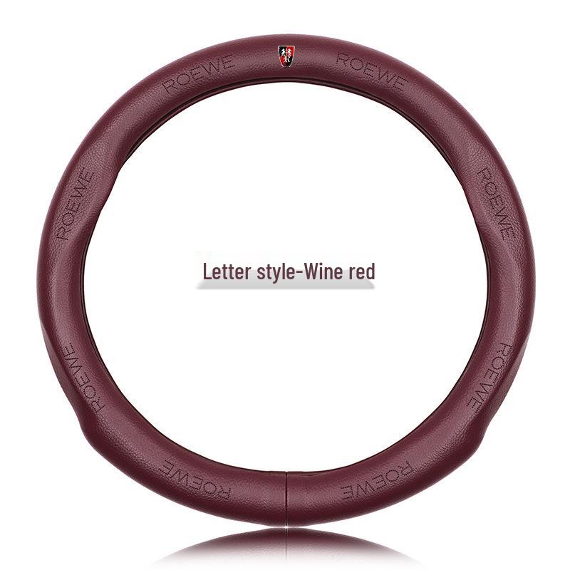 Genuine Leather Steering Wheel Cover for Roewe RX5, RX3, RX8, I5, I6, 350, 550, 360, E5, E6 - Sport Edition