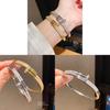 Classic Copper Zirconia Bangle With Gold Plating For Ladies Fashion Accessory