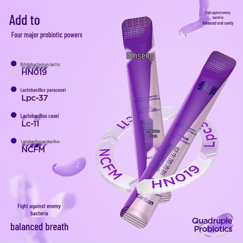 Canban Berry Mouthwash Strips & Mint Floss Set