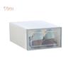 VANA HOME DECOR Stapelbarer staubdichter transparenter Klapp-Schuhaufbewahrungsbox-Organizer