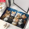 Cute Ragdoll Cat Entrance Door Mat Lovely Kitten Welcome Floor Rug for Hallway Porch Home Decor Creative Animals Foot Pad