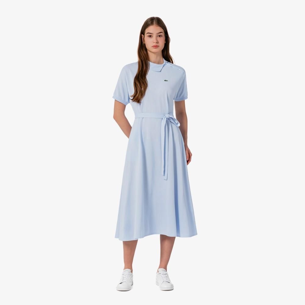 [lacoste] Women s Diagonal Placket Polo Dress EF508E-56GJ2G 38