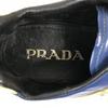Prada Zapatillas Milano Amarillo Azul Bicolor con Puntera de Ala Talla 7 25.5-26.0 Zapatos Amarillo Azul Zapatillas Botas(USADO)