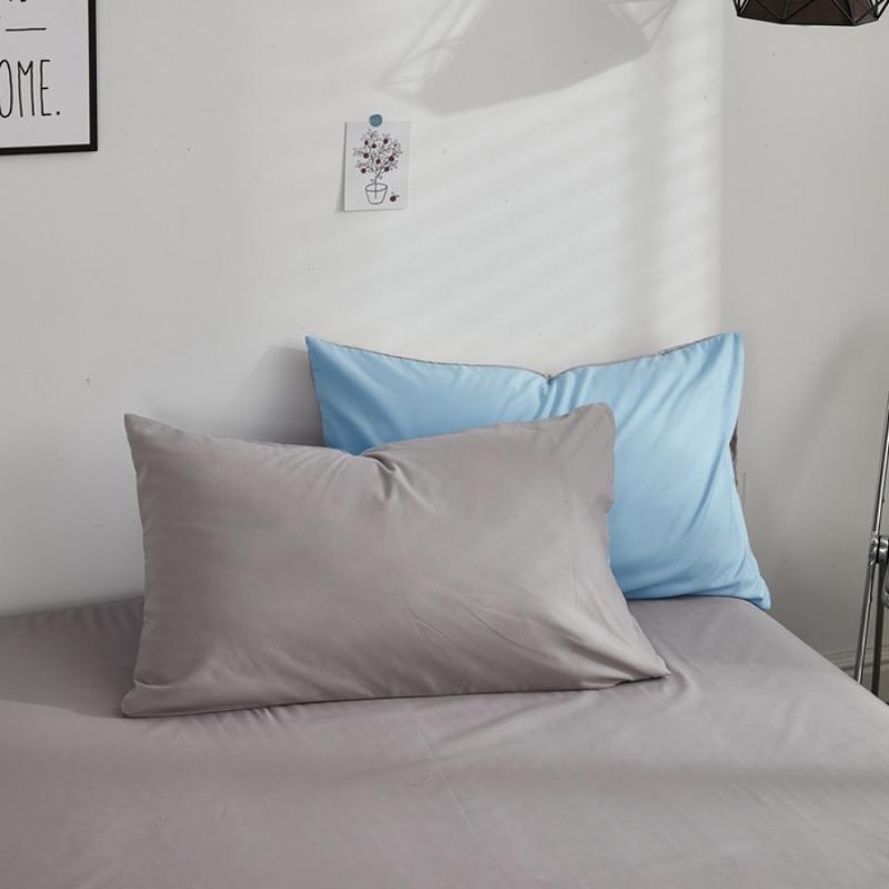New simple solid color double color grinding series single pillowcase household, no sheets and pillow core