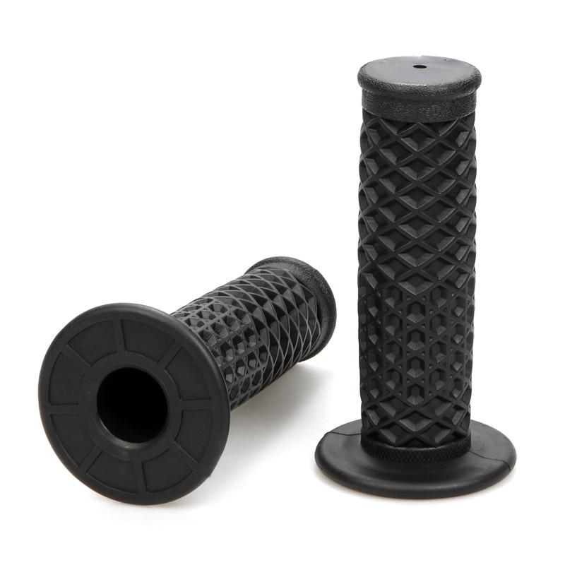 

1 пара универсальных 22 мм классических винтажных ручек для мотоцикла, чехол для Harley, для Yamaha, винтажный скутер, мотоциклетная ручка, комплект резиновых рукавов чёрный