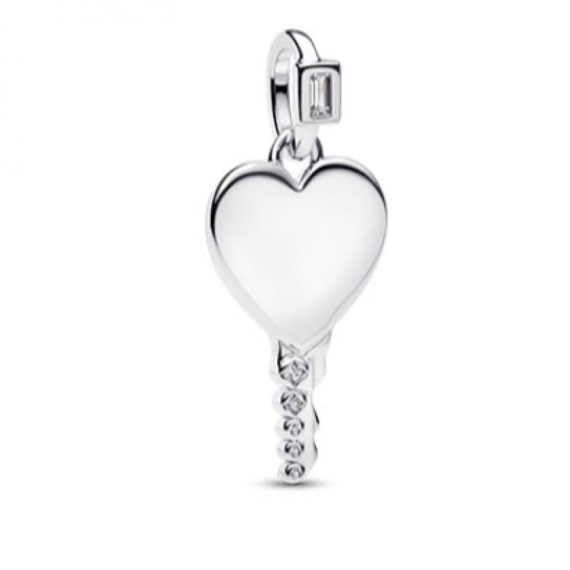Pandora Ingraved Heart Key Pendant 394353c01