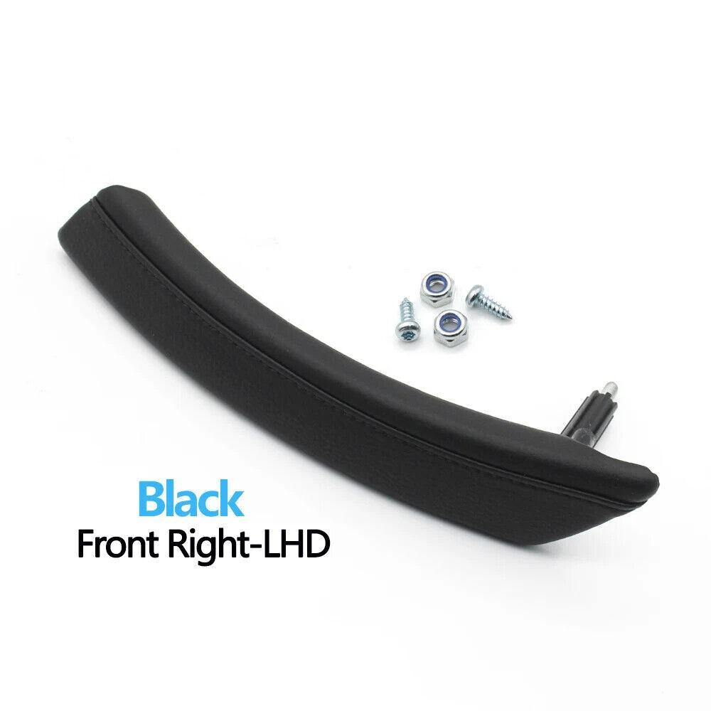 1x Passenger Door Interior Pull Handle Leather Cap Assembly for BMW 5 E60 06-10