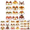 Halloween Festive Paper Glasses Photo Props Set For Holiday Decorations And Parties