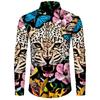 Fashion Flowers 3D Print Men's Long Sleeve Shirts Fashion Button-Down Tops 2025 Autumn New Casual Men's Casual Lapel Shirts