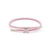 Bracciale in Acciaio a Forma di H: Acciaio Inossidabile Regolabile, Oro 3D, Impermeabile, Resistente al Sudore, Design a Corda