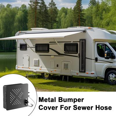 RV 4x4 Bumper End Cap with Ventilation Holes Durable Construction Universal Fit Heavy-duty Sewer Hose Bumper Cap