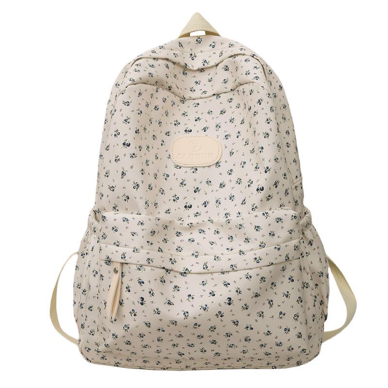 

Студенческий рюкзак в стиле колледжа для девочек с цветочным принтом синий