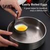 Stainless Steel Egg Poacher 3Pcs Poachers, Hangable Cooking Spoons, Deep Groove Convenient Spoon Poached Maker for Kitchen Breakfast Preparation