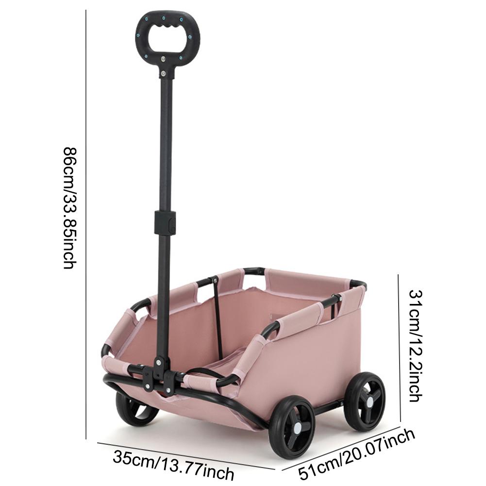 Outdoor Dog Stroller Portable Lightweight Folding 360° Rotating Trolley Pet Cat Stroller for Small Dogs Cats Travel Walking