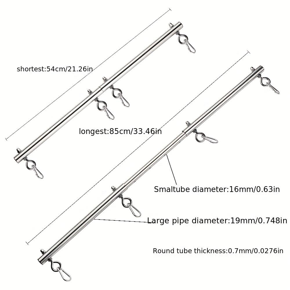 1pc BDSM Bondage Set Stainless Steel Extend Spreader Pole Sex Handcuffs Ankle Cuffs Fetish Restraints Adult Sex Toys For Couple