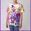Children's Cartoon Printed Cute Multi-color T-shirts Girls Fashionable Soft Comfortable T-shirt