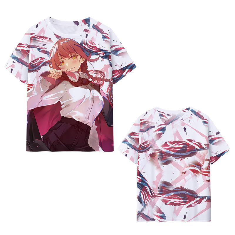 

Футболка Chainsaw Man Аниме Атрибутика Chainsaw Man 3D-принт Женская футболка с коротким рукавом 6XL