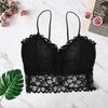 Dámská vesta Crop Lace Wire Bra Spodní prádlo Sexy spodní prádlo s výstřihem do V Košilka S-XL