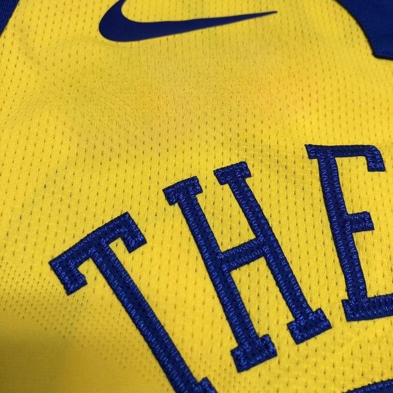 Nike NBA City Edition Kevin Durant Basketball Jersey Men Jersey Yellow AH6052-729