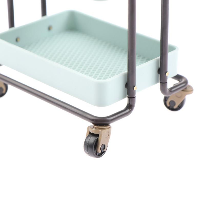 Doll House Home Furnishings Mini Kitchen Rack Movable Electrical Rack